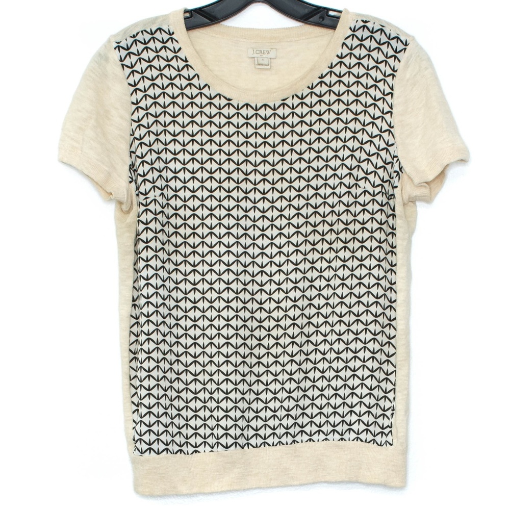 J Crew Womens Sweater Top Short Sleeve Small E1